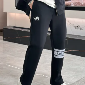 Luxury High Quality Dior Casual Trousers Red Winter
