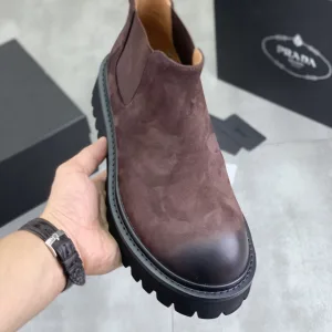 Luxury Prada Calfskin Dr. Martens Boots