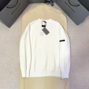Super Clone AAA Balenciaga Sweater Ash Wool Piqu Soft Touch Worsted