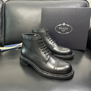 High Quality Prada Cowhide Boots