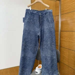 AAA High Quality Dior Trousers Blue Cotton Pure Streetwear Understated Luxury