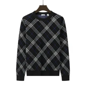 Super Clone Designer Burberry Sweater Black Wool Polyester Nylon Acrylic Fiber