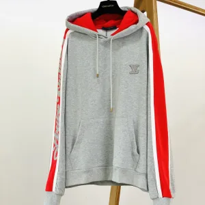 AAA High Quality Louis Vuitton Hoodie Red Sophistication Winter Relaxed Silhouette