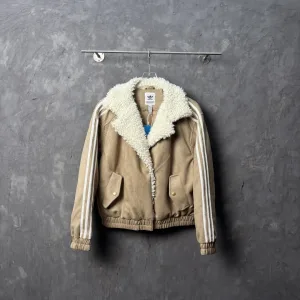 Reps AAA Adidas Coat Red Wool Lambswool Suede