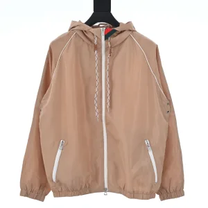 High Quality Reps Gucci Coat Red Nylon Fabric