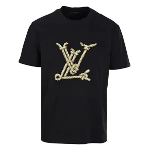 Reps AAA Louis Vuitton Short-Sleeved Shirts Color Cotton Pure Embroidery Heavy
