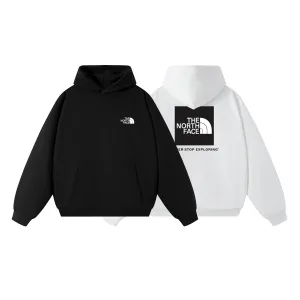 Luxury High Quality The North Face Hoodie Black Sporty Retro