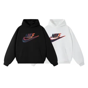 Designer Nike Hoodie Black Cotton