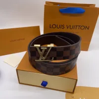 High Quality Louis Vuitton Belt Ash Genuine Leather Sophistication