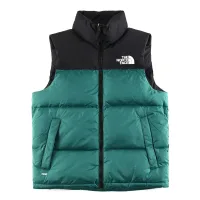 Super Clone Luxury The North Face Vest Red Wool Down Embroidery