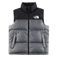 AAA The North Face Vest Red Wool Down Embroidery