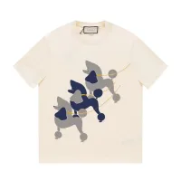 Luxury Designer Gucci Short-Sleeved T-Shirt Black Cotton Pure