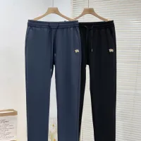 AAA High Quality Burberry Casual Pants Ash Silk Velvet Fleece Milk Corduroy Embroidery