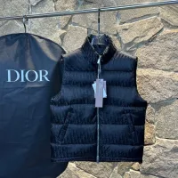 AAA Dior Down Jacket Red Goose Duck Nylon Satin Jacquard Premium Quality Pattern Zippered Pocket