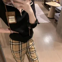 High Quality Burberry Plaid Long-Sleeved T-Shirt