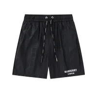 Reps Designer Burberry Swim Trunks Black Quick-Drying Fabric