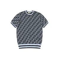 Luxury Aaa Dior Jacquard Short-Sleeved Shirts