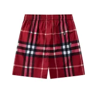 Luxury Burberry Shorts Polyester Fiber Mesh Quick-Drying Summer Side Pockets