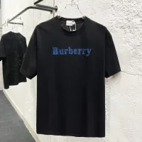 High Quality Designer Burberry Short Sleeves Red Cotton Pure