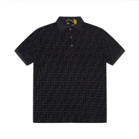 High Quality Luxury Fendi Breathable Fabric Short-Sleeved Polo Shirt
