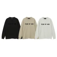 AAA Super Clone Fear Of God Long-Sleeved Shirt Black Cotton