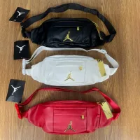 AAA Luxury Jordan Backpack Red Pu Leather Mesh Breathable