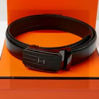 AAA Designer Hermes Belt Red Top-Grain Cowhide