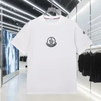 Designer Moncler Short-Sleeved T-Shirt Ash Cotton