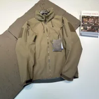 Luxury High Quality Archaeopteryx Windbreaker Green Gore-Tex Nylon Slim Fit Embroidery