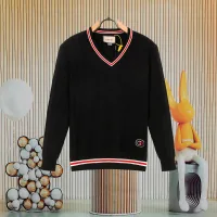 High Quality Super Clone Gucci Sweater Red Silk