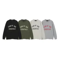 AAA Fear Of God Long-Sleeved Shirts Red Male Cotton Combed Gothic Style
