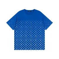 Luxury Reps Louis Vuitton Short-Sleeved T-Shirt Lime Cotton Pure Ribbed Fabric Neckline Stitching Embroidery