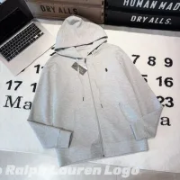 High Quality Ralph Lauren Hoodie Ash Cotton Polyester Embroidery