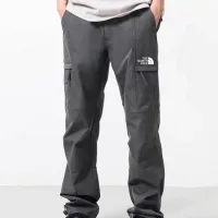 AAA High Quality The North Face Trousers Red Cotton Pure Breathable And Not Stuffy Outdoor Vibe Autumn Side Pockets