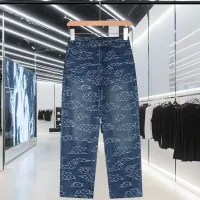 Designer Louis Vuitton Trousers Red Jacquard Embroidery