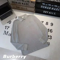 AAA Burberry Long-Sleeved Ash Cotton Mercerized