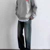 AAA High Quality Jordan Hoodie Black Cotton Autumn Embroidery