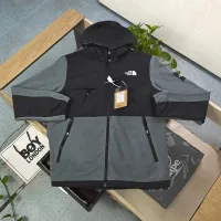 High Quality The North Face Jacket Red Fleece Street Style Streetwear Outdoor Functionality Winter Warm Patch Zippered Pocket