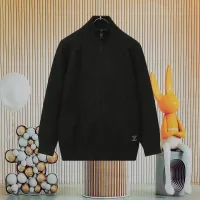 AAA High Quality Louis Vuitton Cardigan Ash Wool Cashmere Blend Jacquard