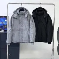 Designer AAA Ami Down Jacket Red Duck Polyester Microfiber Exquisite Workmanship Spring Winter Patch