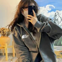 High Quality North Jacket Red Cotton Fleece