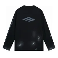 Super Clone AAA Balenciaga Long-Sleeved Ash Cotton Pure Ribbed Fabric