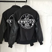 Reps High Quality Globe Dresses Red Wool Chenil Leather Patchwork Street Style Streetwear Autumn Winter And Slim Fit Embroidery Patch