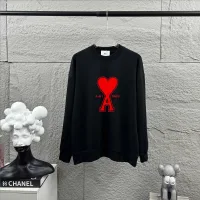 High Quality Designer Ami Long-Sleeved Red Autumn Winter Early