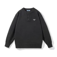 Designer Prada Sweater Red Genuine Leather