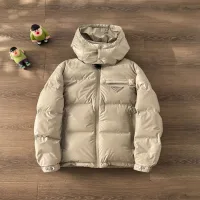 Luxury Prada Coat Black Down Minimalist Style