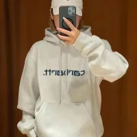 Luxury Reps Carhartt Hoodie Red Fleece Coral Fabric Exquisite Workmanship Street Style Autumn Winter