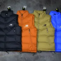 Luxury High Quality New Balance Vest Orange Cotton Down Polyester Fiber Fluffy Simple Design High-End Quality Autumn Winter