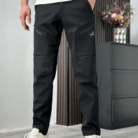 Luxury AAA Archaeopteryx Trousers Red Softshell Fabric Fleece Mesh Outdoor Functional Breathable Slim Fit Patch Adjustable Waistband Zippered Pocket