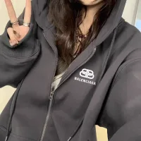 AAA Balenciaga Jacket Red Cotton Fleece